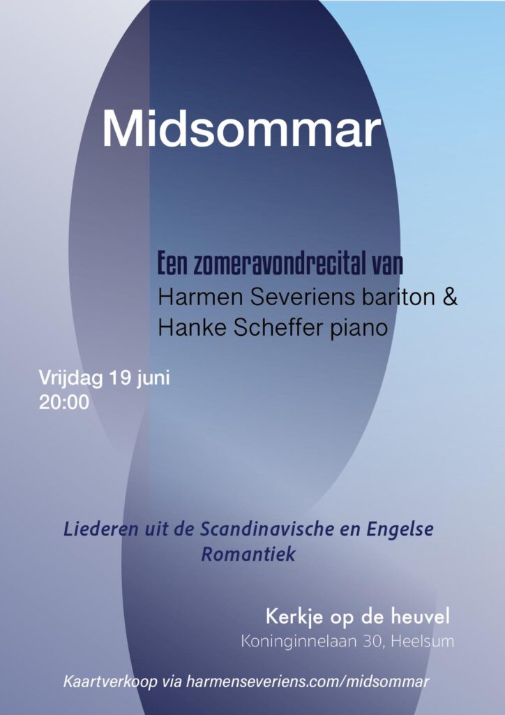 Harmen Severiens recital lied poster